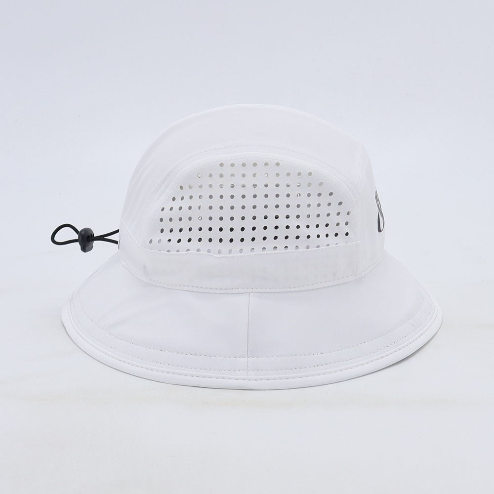 White Running Bucket Hat